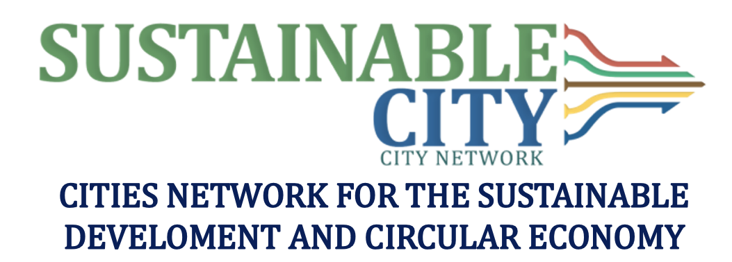 sustainable city icon with description